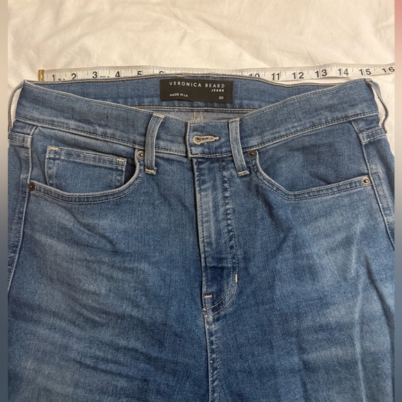 Veronica Beard Sheridan Exaggerated Flare High Rise Jeans 35” Inseam Size 30 - Picture 10 of 12